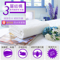 【R.Q.POLO】100%極度防水雲墊/防尿墊/防水床墊/平單保潔墊(台灣製造)