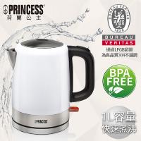 PRINCESS荷蘭公主1L不鏽鋼快煮壺/電熱水壺(簡約白)236000W