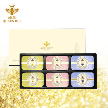 【蜂王Queen Bee】 純金99金箔美膚手工皂12入組（四款任選）