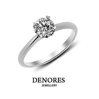 DENORES 繽紛戀曲0.30克拉八心八箭美鑽戒