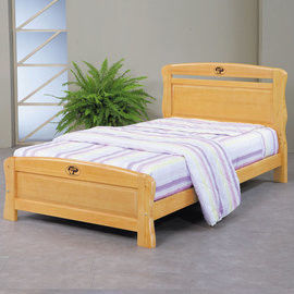 【時尚屋】[UZ6]艾莉絲3.5尺檜木加大單人床UZ6-98-3不含床頭櫃-床墊