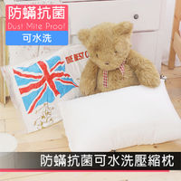 La Veda【防蹣抗菌可水洗壓縮枕】2入組