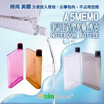 【Osun】暢銷日韓A5筆記本造型水瓶、水壺(2入)CE-206