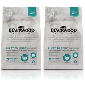 Blackwood 柏萊富 無榖全齡低敏純淨(雞肉+碗豆) 狗飼料 15磅*2包