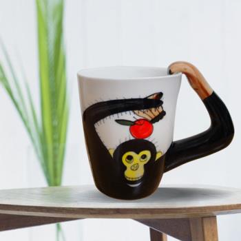 黑猩猩陶瓷杯350ml