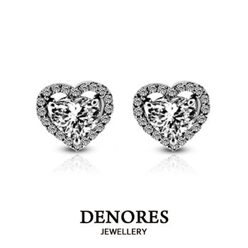 DENORES 炫耀愛情 0.50ct F/VS2 鑽石耳環(針式)