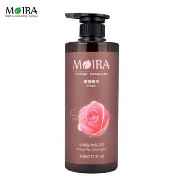 【MORIA】莫伊拉 草本植物 精華配方洗毛精 - 玫瑰植萃 500ml X 1瓶