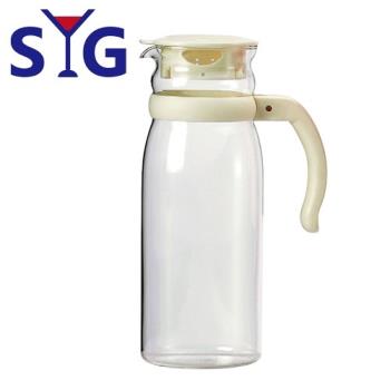 【SYG 台玻】精緻耐熱玻璃水壺BH1215-白蓋