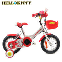 Hello Kitty 12吋單速音樂童車-白紅- K-TY12RD