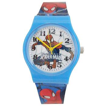 【漫威】MARVEL 蜘蛛人塑膠錶帶兒童錶卡通錶(藍)