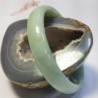 A貨翡翠手鐲/玉鐲(手圍19) 豆種 Dolly