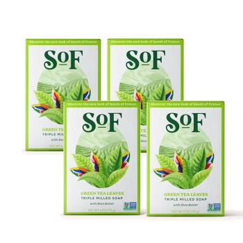 South of France 南法馬賽皂 普羅旺斯綠茶 170g(4入/組) - 一般、油性膚質適用(新裝登場)