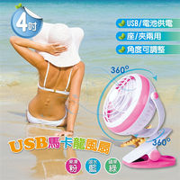 【酷樂2代】4吋USB/電池雙供電風扇 座/夾兩用便攜式迷你風扇 360度自由調整角度 EVA防滑底座