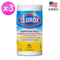 美國 CLOROX 清潔制菌濕紙巾-檸檬香(78抽x3入)