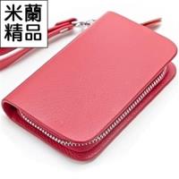 【米蘭精品】鑰匙包男女皮套時尚多功能手拿真皮5色