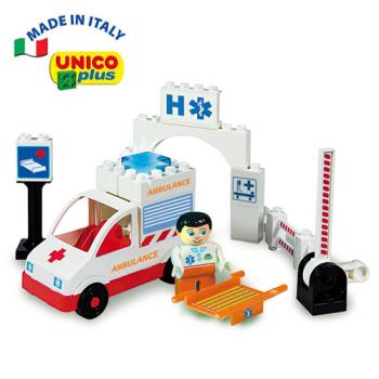 【義大利Unico】主題系列-救護車組-行動