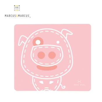 【MARCUS&MARCUS】動物樂園矽膠餐墊-粉紅豬