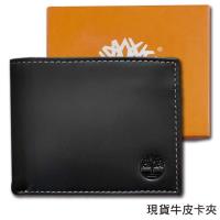 【Timberland】牛皮夾 多卡夾 品牌盒裝/黑色