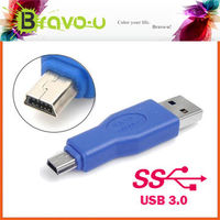 Bravo-u USB 3.0 A公對MiniB公 超高速轉接頭