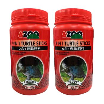 AZOO 9合1烏龜飼料 900ml(2罐)