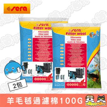 【德國Sera】羊毛毧過濾棉100G (2包)