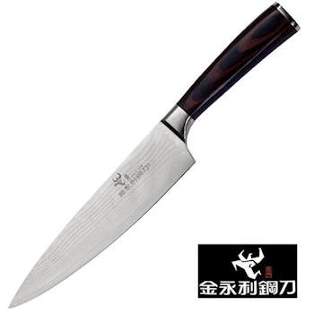 【金永利鋼刀】龍紋系列-K4-7a龍紋小牛肉料理刀