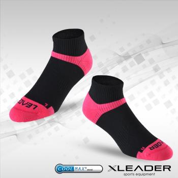 LEADER ST-06 Coolmax專業排汗除臭 機能運動襪 女款 黑桃