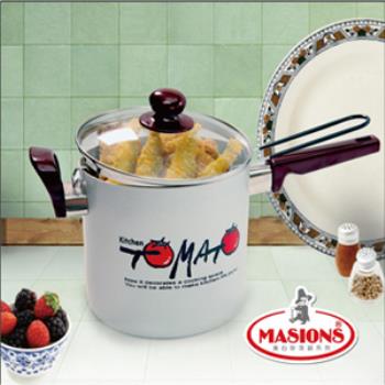 【美心 Masions】珍珠鍋系列－多功能料理鍋18cm（珍珠銀）