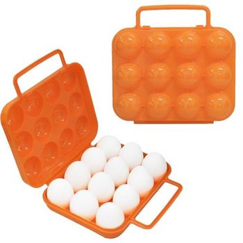 【迪伯特DIBOTE】出便攜蛋盒/雞蛋收納盒(12顆裝)