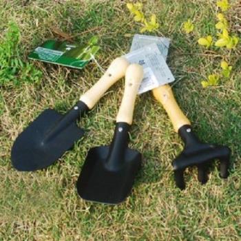[協貿國際]超值 沃施 日式三件套（園鏟、方鏟、三齒耙）園藝工具 鏟 耙 鍬