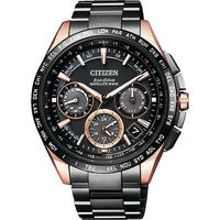 CITIZEN GPS 光動能衛星對時超級鈦金屬腕錶-黑/43mm CC9016-51E