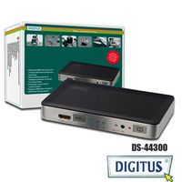 曜兆DIGITUS HDMI ~DS-44300三入一出切換器(付遙控器)