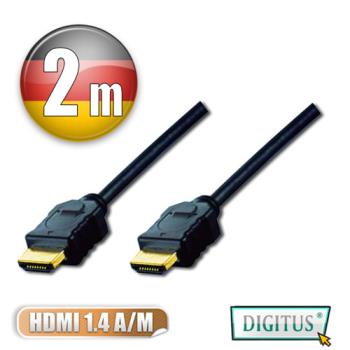 曜兆 DIGITUS HDMI 1.4a圓線2公尺typeA