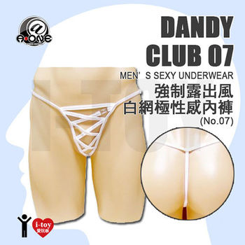 日本@-ONE 白網極性感丁字內褲No.007