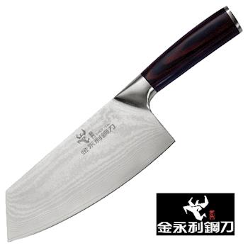 【金永利鋼刀】龍紋系列-K1-2a蔬果料理龍紋尖切刀