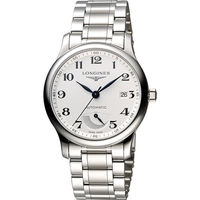 LONGINES Master 巨擘系列動力儲存顯示機械錶-銀/38.5mm L27084786