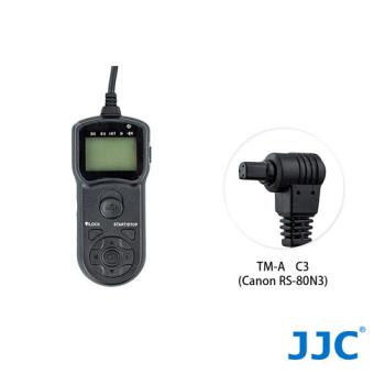 JJC TM-A 液晶定時快門線 C3(相容Canon RS-80N3)