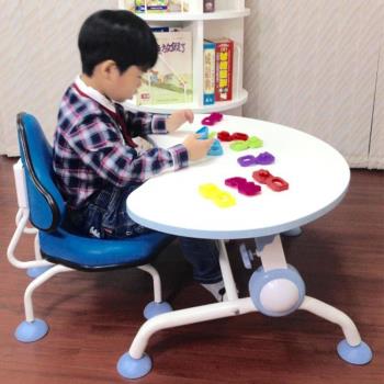 【第一博士】月亮書桌椅組 (藍色月亮桌+青蛙椅組)