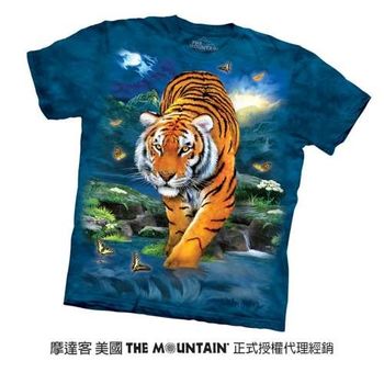 【摩達客】(預購)美國進口The Mountain 3D虎純棉環保短袖T恤