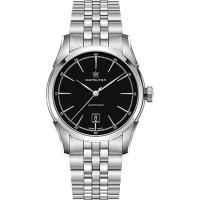 Hamilton CLASSIC 紳士大三針機械腕錶-黑x銀/24mm H42415031