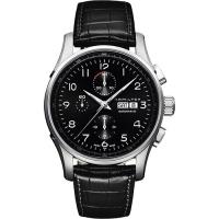 Hamilton JAZZMASTER 時尚達人計時機械腕錶-黑/42mm H32716839