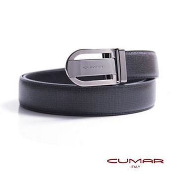 CUMAR 義大利牛皮鏤空造型紳士皮帶 0596-E40-06