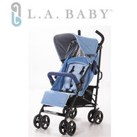 L.A. Baby 美國加州貝比 時尚輕便嬰兒手推車(藍色)