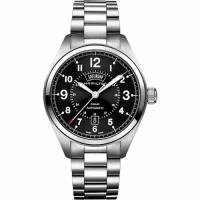 Hamilton KHAKI FIELD卡其野戰機械腕錶-黑x銀/42mm H70505133
