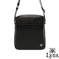 Lynx - 山貓真皮經典款極品型男直式斜背包(小)-共2色