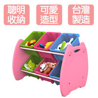 《真心良品×樹德》喵頭鷹六格玩具收納架