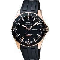 MIDO 美度 Ocean Star Caliber 80 200m潛水機械腕錶-黑 M0264303705100