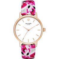 Kate Spade 花漾戀人時尚腕錶-玫瑰金框/34mm KSW1053
