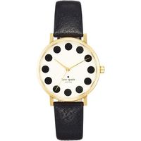 Kate Spade Merto 時尚點點腕錶-米白x黑/34mm 1YRU0107