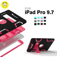 【dido shop】iPad Pro 9.7 簡易三防保護殼 附支架 防塵 防摔 防震 平板保護殼 (WS007)